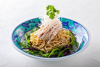 山椒を効かせた冷やし混ぜそば